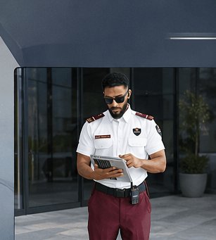 Arab Security Guards in Professional Uniform Saudi Arabia